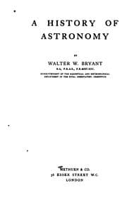 Cover of A history of astronomy