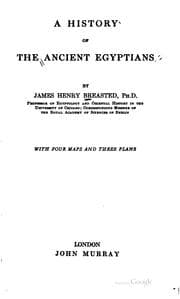 Cover of A history of the ancient Egyptians