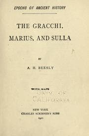 Cover of The Gracchi, Marius, and Sulla