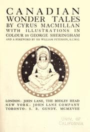 Cover of Canadian wonder tales