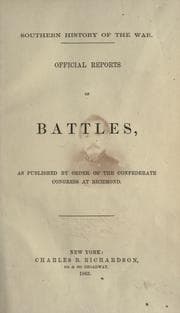 Cover of Official reports of battles