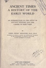 Cover of Ancient times, a history of the early world