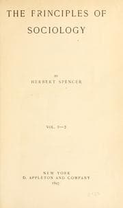 Cover of The principles of sociology