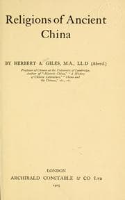 Cover of Religions of ancient China