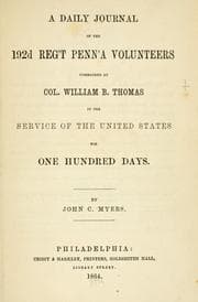 Cover of A daily journal of the 192d reg't Penn'a volunteers