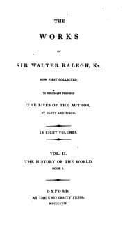 Cover of The works of Sir Walter Ralegh, kt