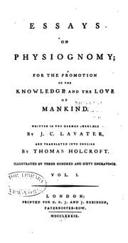 Cover of Physiognomische Fragmente zur Beförderung der Menschenkenntnis und Menschenliebe