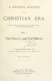 Cover of A general history of the Christian era