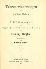 Cover of Lebenserinnerungen eines deutschen Malers