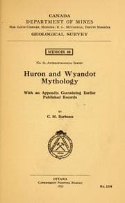 Cover of Huron and Wyandot mythology