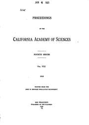 Cover of Proceedings of the California Academy of Sciences