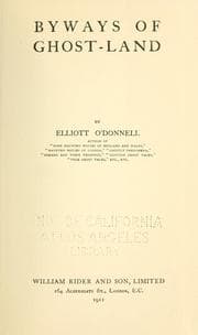 Cover of Byways of ghost-land