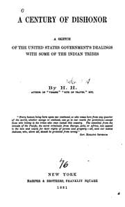 Cover of A Century Of Dishonor