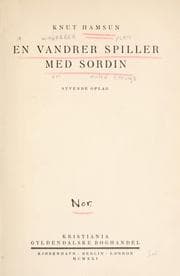 Cover of En vandrer spiller med sordin