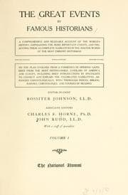 Cover of The great events by famous historians