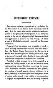 Cover of Regulations and instructions for the field service of the U.S. Cavalry in time of war