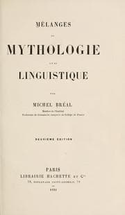 Cover of Mélanges de mythologie et de linguistique