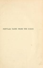 Cover of Popular tales from the Norse