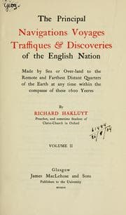 Cover of The principall navigations, voiages, and discoveries of the English nations