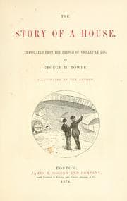 Cover of Histoire d'une maison