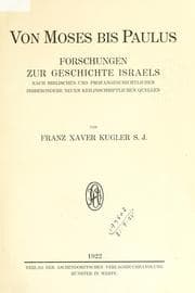 Cover of Von Moses bis Paulus