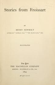 Cover of Stories from Froissart