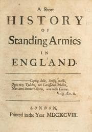 Cover of A short history of standing armies in England