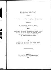 Cover of A short history of the Union Jack