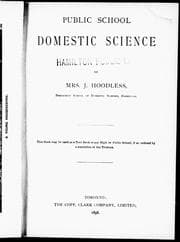 Cover of Public school domestic science