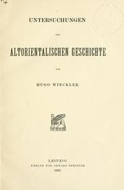 Cover of Untersuchungen zur altorientalischen Geschichte