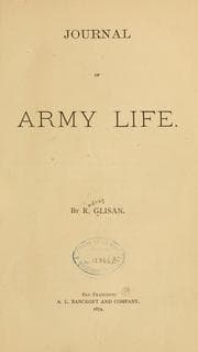 Cover of Journal of army life .