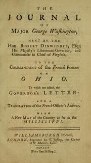 Cover of The journal of Major George Washington