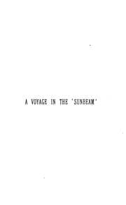 Cover of A voyage in the 'Sunbeam'