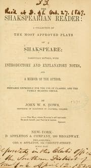 Cover of The Shakspearean Reader