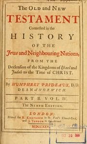 Cover of The Old and New Testament connected in the history of the Jews and neighboring nations
