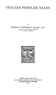 Cover of Italian popular tales