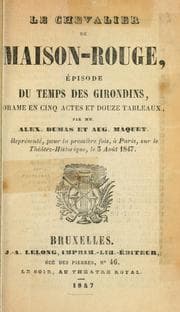 Cover of Le chevalier de Maison-Rouge