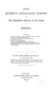 Cover of King Alfred's Anglo-Saxon version of the Compendious history of the world by Orosius