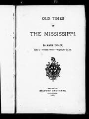 Cover of Old Times on the Mississippi