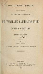 Cover of Summa contra gentiles