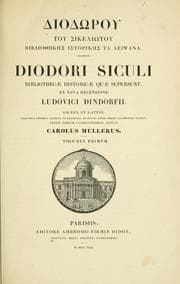 Cover of Diodrou tou Sikelitou Bibiothks historiks ta leipsana