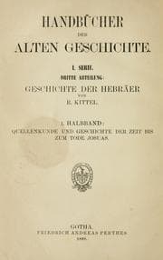 Cover of Geschichte der Hebräer