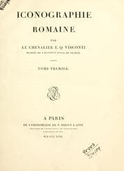 Cover of Iconographie romaine