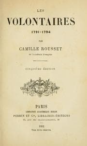 Cover of Les volontaires, 1791-1794