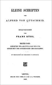 Cover of Kleine Schriften von Alfred von Gutschmid