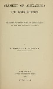 Cover of Clement of Alexandria