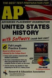 Cover of The best test preparation for the advanced placement examination, United States history with CD-ROM for both Windows & Macintosh