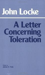 Cover of A Letter Concerning Toleration