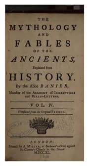 Cover of Mythologie et les fables expliquées par l'histoire