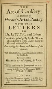 Cover of The art of cookery